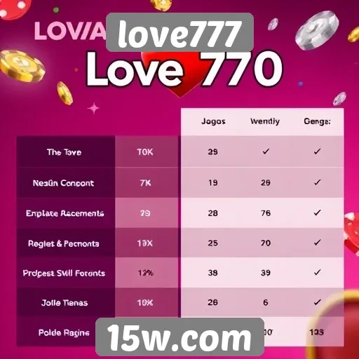 Comparativo entre love777 e outras plataformas de jogos